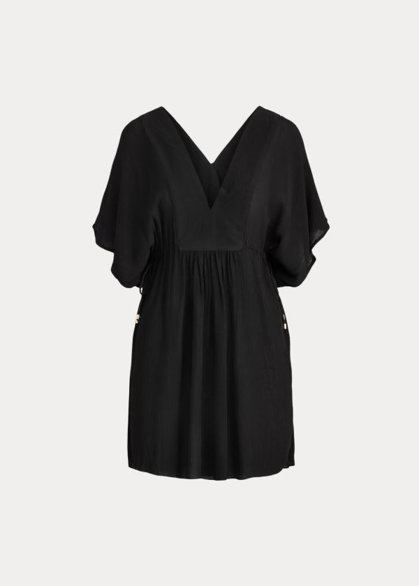 Vestido De Túnica Ralph Lauren Mujer Negros - Crinkle - PCMFI6908